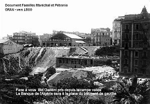 Oran - Boulevard Gallieni et Ravin Rouina - 1900